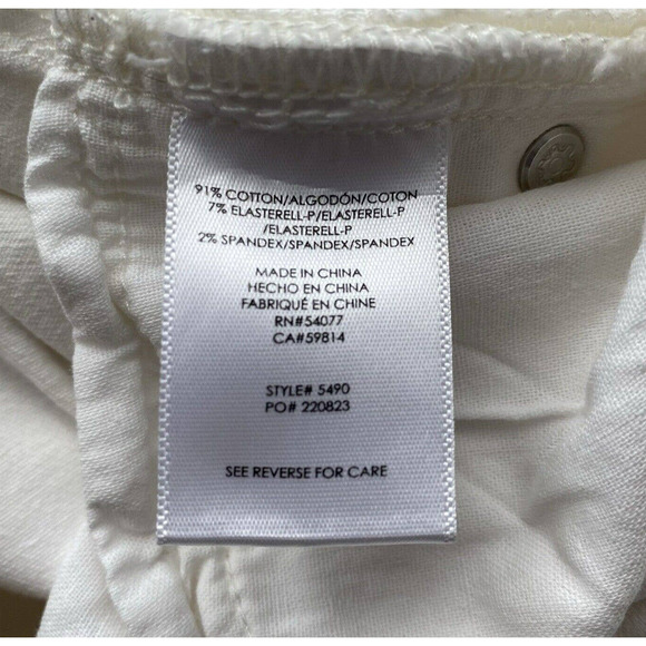 CAbi Women's Cream Slim Boyfriend Floral Embroidered Low Rise Jeans - Size 2 - Picture 8 of 8